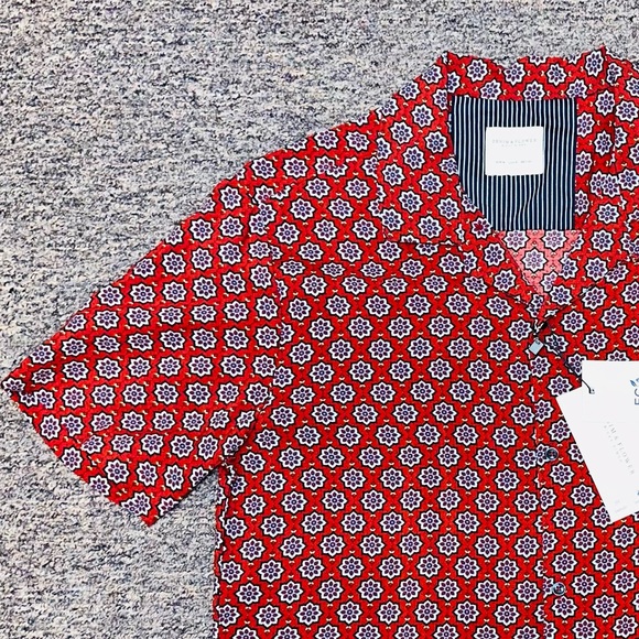 NWT Denim & Flower Ricky Singh Men's Shirt 100% Viscose Size Medium✨ - Picture 4 of 6